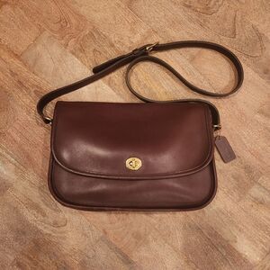 Vintage Coach Mahogany City Bag
